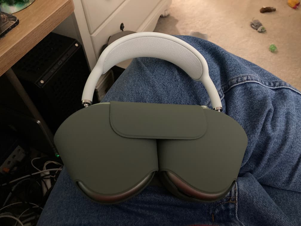 the headphones removed from the box, their paper removed